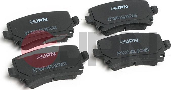 JPN 20H9008-JPN - Тормозные колодки, дисковые, комплект autodnr.net