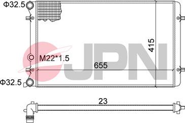 JPN 60C9002-JPN - Радиатор, охлаждение двигателя autodnr.net