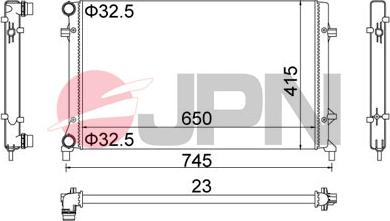 JPN 60C9058-JPN - Радиатор, охлаждение двигателя autodnr.net