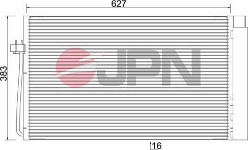 JPN 60C9086-JPN - Конденсатор кондиционера avtokuzovplus.com.ua