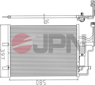 JPN 60C9108-JPN - Конденсатор кондиционера autodnr.net