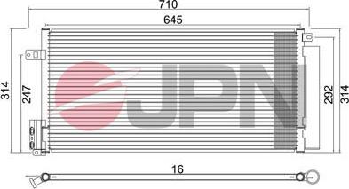 JPN 60C9113-JPN - Конденсатор кондиционера avtokuzovplus.com.ua