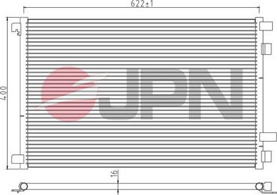 JPN 60C9125-JPN - Конденсатор кондиционера avtokuzovplus.com.ua