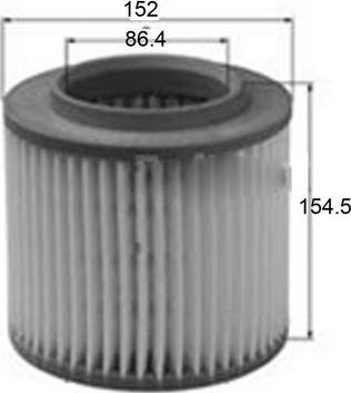JS Asakashi A0118 - Повітряний фільтр autocars.com.ua