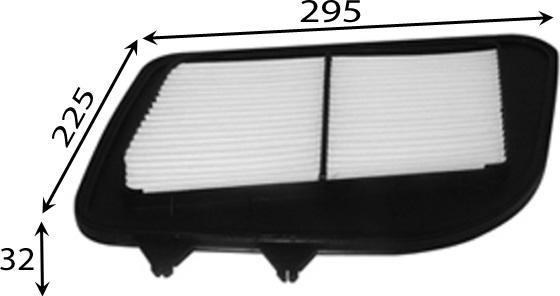 JS Asakashi A0547 - Повітряний фільтр autocars.com.ua