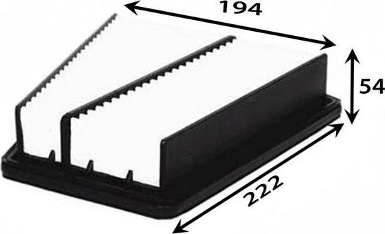 JS Asakashi A7001 - Повітряний фільтр autocars.com.ua