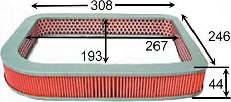 JS Asakashi A834J - Воздушный фильтр avtokuzovplus.com.ua