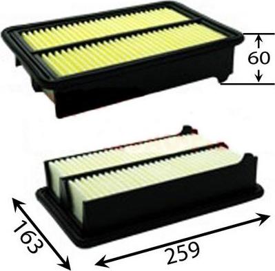 JS Asakashi A8522 - Повітряний фільтр autocars.com.ua