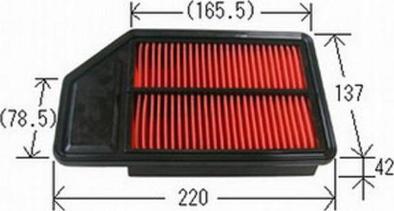 JS Asakashi A880J - Повітряний фільтр autocars.com.ua