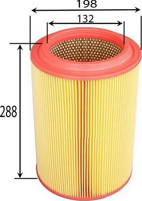 JS Asakashi A9312 - Повітряний фільтр autocars.com.ua