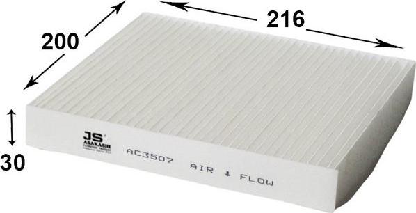 JS Asakashi AC3507 - Фильтр воздуха в салоне autodnr.net