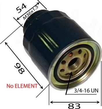 JS Asakashi FC0034 - Топливный фильтр autodnr.net