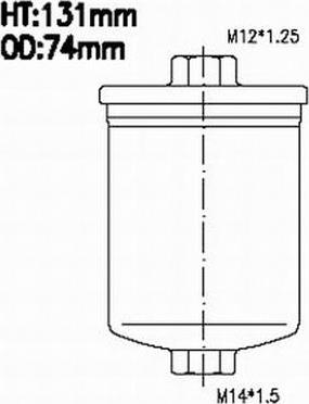 JS Asakashi FS2010 - Топливный фильтр avtokuzovplus.com.ua