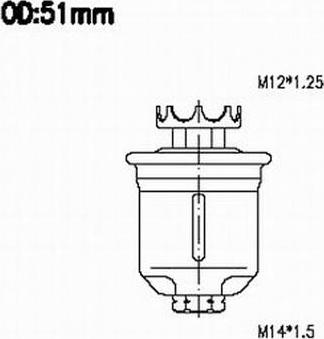 JS Asakashi FS3210U - Паливний фільтр autocars.com.ua