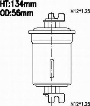 JS Asakashi FS6043 - Паливний фільтр autocars.com.ua