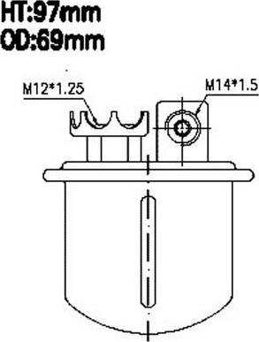 JS Asakashi FS7202U - Топливный фильтр autodnr.net