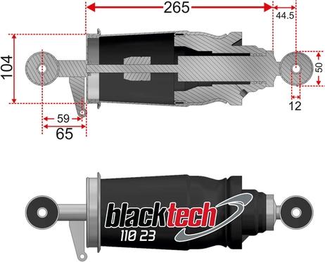 Juratek 11023CA - Кожух пневматической рессоры avtokuzovplus.com.ua