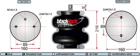 Juratek 2C211220P05 - Кожух пневматичної ресори autocars.com.ua