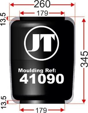 Juratek JAD41090 - Кожух пневматичної ресори autocars.com.ua