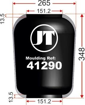 Juratek JAD41290 - Кожух пневматичної ресори autocars.com.ua