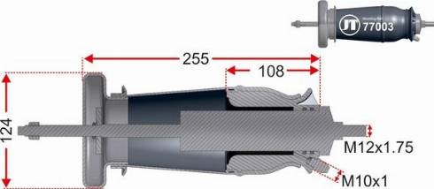 Juratek JAM77003 - Кожух пневматической рессоры autodnr.net