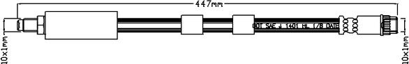 Juratek JBH1001 - Тормозной шланг avtokuzovplus.com.ua