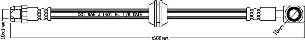 Juratek JBH1006 - Гальмівний шланг autocars.com.ua