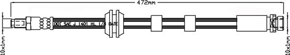 Juratek JBH1037 - Тормозной шланг avtokuzovplus.com.ua