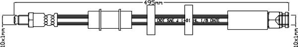 Juratek JBH1104 - Гальмівний шланг autocars.com.ua