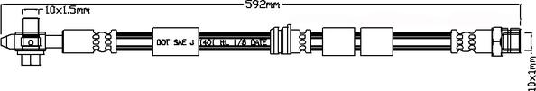 Juratek JBH1140 - Гальмівний шланг autocars.com.ua