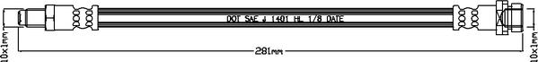 Juratek JBH1162 - Гальмівний шланг autocars.com.ua