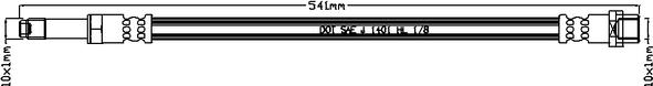 Juratek JBH1165 - Тормозной шланг avtokuzovplus.com.ua