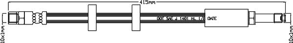 Juratek JBH1168 - Тормозной шланг autodnr.net