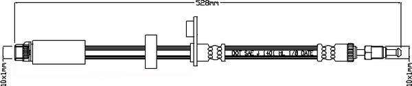 Juratek JBH1172 - Тормозной шланг avtokuzovplus.com.ua