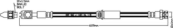 Juratek JBH1209 - Тормозной шланг autodnr.net