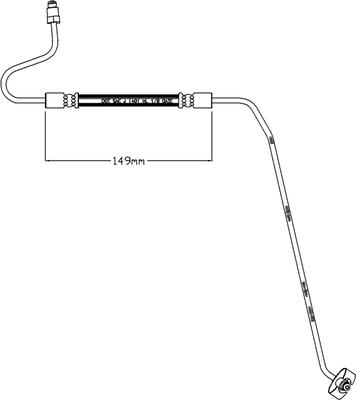 Juratek JBH1254L - Тормозной шланг avtokuzovplus.com.ua