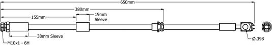 Juratek JBH1429 - Гальмівний шланг autocars.com.ua