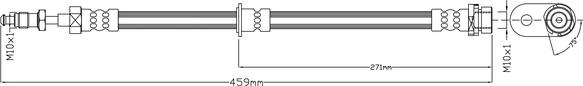 Juratek JBH1638R - Гальмівний шланг autocars.com.ua