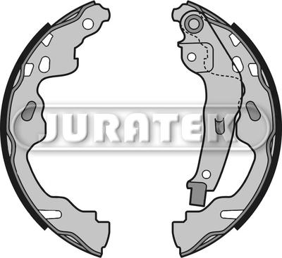 Juratek JBS1019 - Комплект тормозных колодок, барабанные avtokuzovplus.com.ua