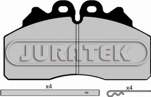 Juratek JCP024K1 - Тормозные колодки, дисковые, комплект avtokuzovplus.com.ua