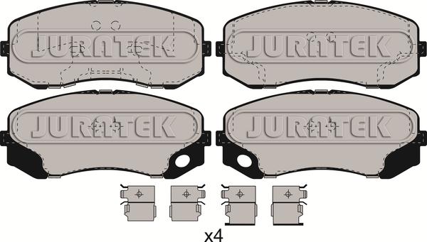 Juratek JCP066 - Гальмівні колодки, дискові гальма autocars.com.ua