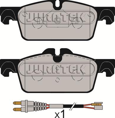 Juratek JCP092 - Тормозные колодки, дисковые, комплект avtokuzovplus.com.ua