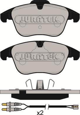 Juratek JCP093 - Гальмівні колодки, дискові гальма autocars.com.ua