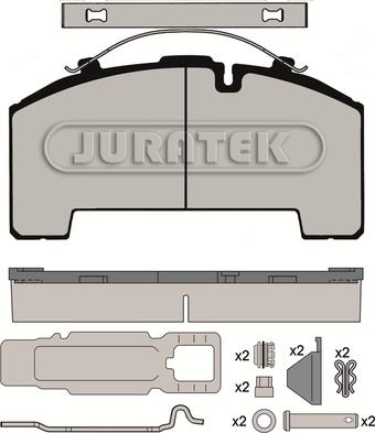 Juratek JCP1002K1 - Гальмівні колодки, дискові гальма autocars.com.ua