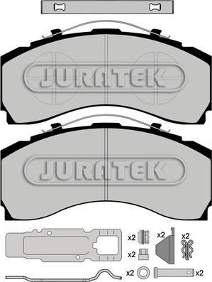 Juratek JCP1004K1 - Тормозные колодки, дисковые, комплект autodnr.net
