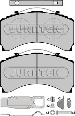 Juratek JCP1005K1 - Гальмівні колодки, дискові гальма autocars.com.ua