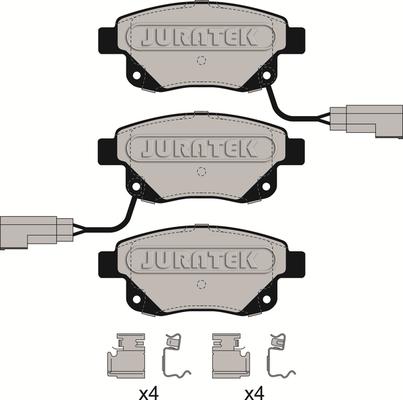 Juratek JCP113 - Тормозные колодки, дисковые, комплект avtokuzovplus.com.ua