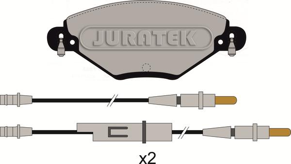 Juratek JCP1411 - Тормозные колодки, дисковые, комплект avtokuzovplus.com.ua