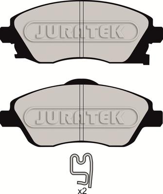 Juratek JCP1424 - Тормозные колодки, дисковые, комплект autodnr.net