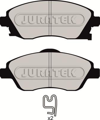 Juratek JCP1424 - Тормозные колодки, дисковые, комплект avtokuzovplus.com.ua